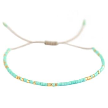 Bracelet miyuki turquoise 1