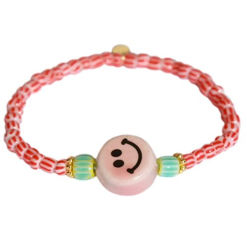 Armband smiley stone