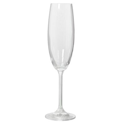 VERRE À CHAMPAGNE CRISTAL DE BOHÈME 230ML DANS COFFRET CADEAU _°5X24CM CU14506