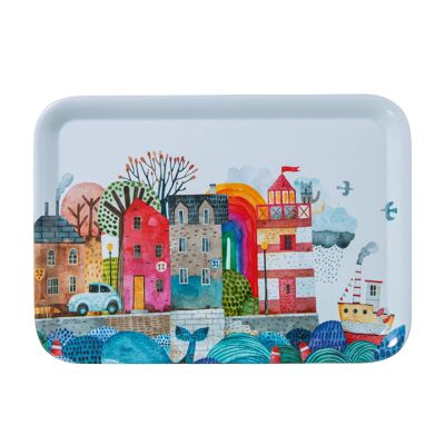 MELAMINE TRAY _39X28X2CM INT:33X22CM CU6027