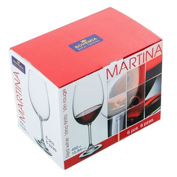 TASSE EN VERRE 450 ML-VIN ROUGE °BASE 7.5X21CM CU14931 2