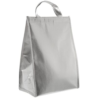 SILVER THERMAL COOLER BAG _27.5X16X39.5 CM. CU81667