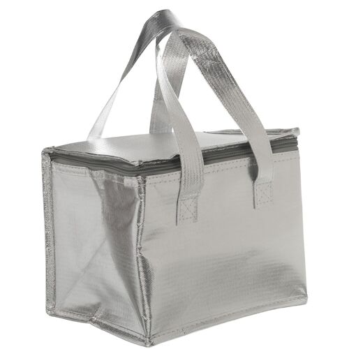 BOLSO NEVERA TERMICO PLATA _25X19X17 CM. CU81668