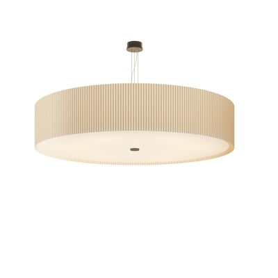 E3 VICTORIA Pleated Suspension Lamp Exclusive Handmade in Italy