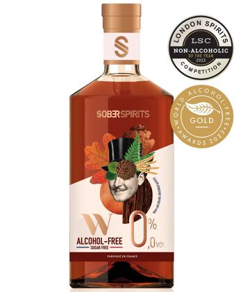 Spiritueux Sans Alcool - Sober Spirits W 0.0% 50cl - Alternative au Whisky Bourbon 1