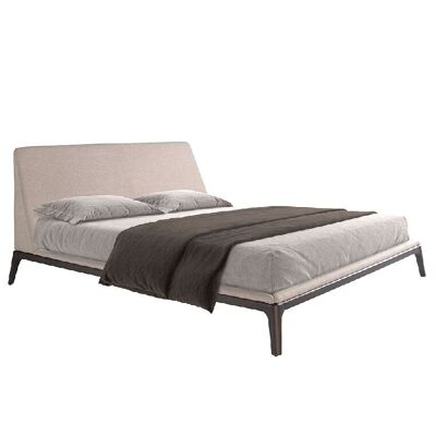 GRAY FABRIC BED 7155