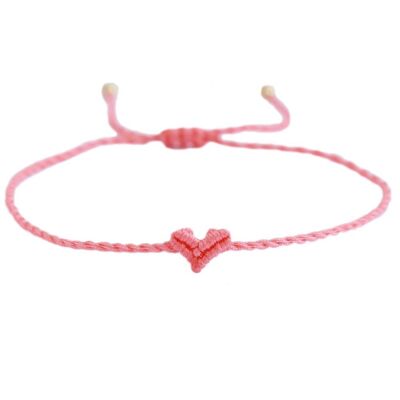 Love Ibiza heart armband coral