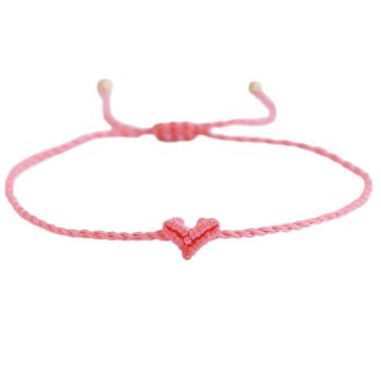 Bracelet coeur Love Ibiza corail 1