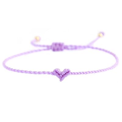 Love Ibiza heart bracelet lilac