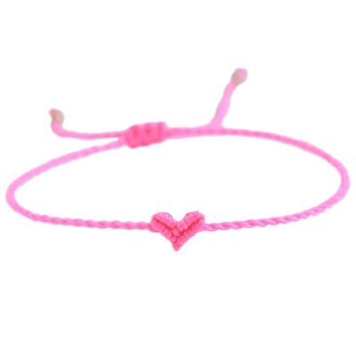 Pulsera corazón Love Ibiza rosa