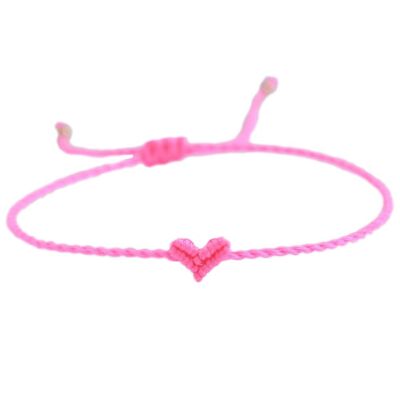 Love Ibiza heart armband pink