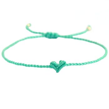 Bracelet coeur Love Ibiza turquoise 1