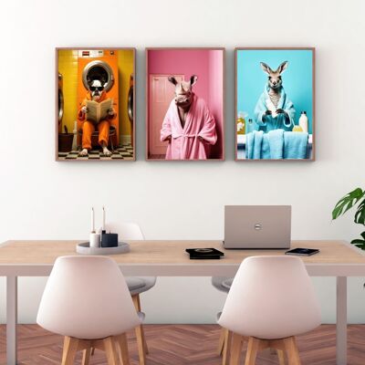 Pósters personificados de animales - Póster para decoración de interiores