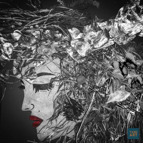 Titania Black & White Outdoor Wall Art