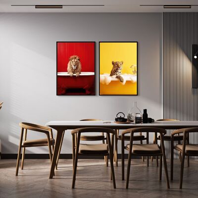 Pósters de animales personificados - Póster para decoración de interiores