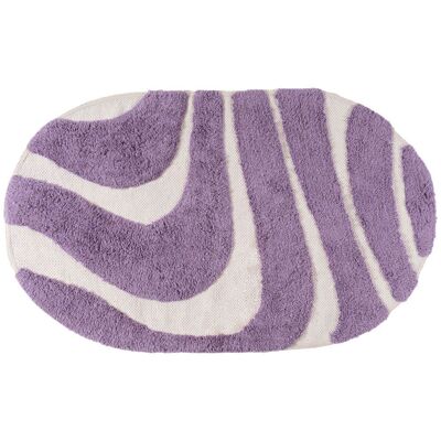 Tapis de bain Beau – Violet Ovale 50 x 80 cm