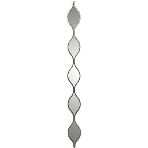 APLIQUE 5 ESPEJOS METAL PLATEADO _13,5X2X146CM-METAL:HIERRO ST71552