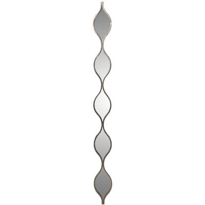 WALL LAMP WITH 5 SILVER METAL MIRRORS _13.5X2X146CM-METAL:IRON ST71552