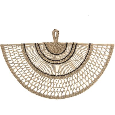 DECORATIVE APPLIANCE SEA GRASS FAN _60X2X37CM ST75950