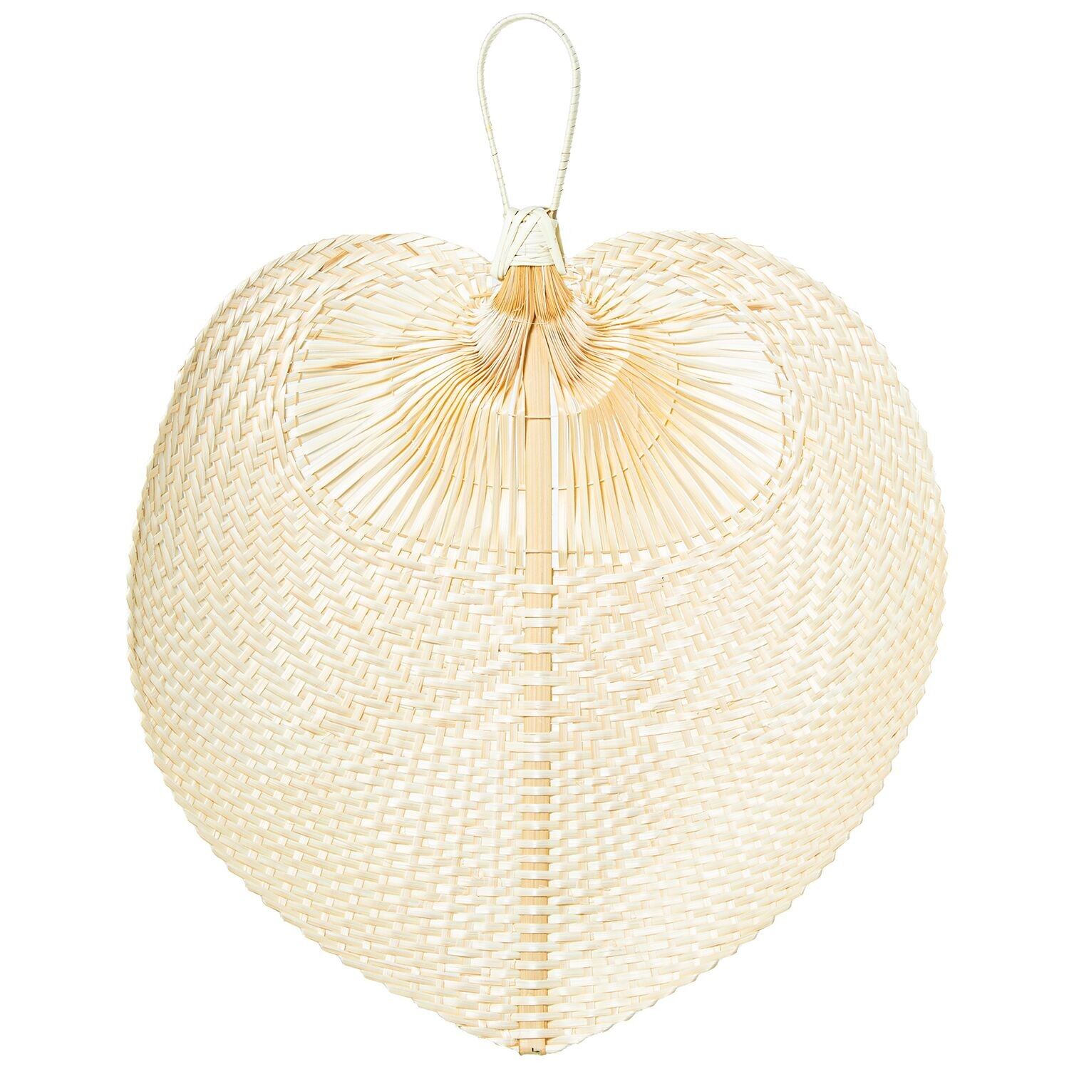 Lampada da parete a ventaglio in bambù 50x60cm manico: 13cm st34784