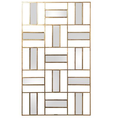 GOLD METAL WALL APPLIANCE W/MIRRORS 76X2.5X126CM, VERTICAL ONLY ST71736