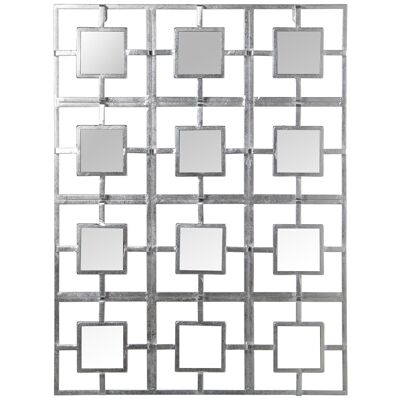 APLIQUE PARED METAL PLATEADOC/ESPEJOS 60X3X80CM, ESPEJOS:8,5X8,5CM ST71702