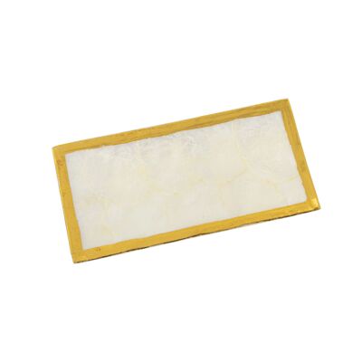 BANDEJA NACAR 20X10CM NATURALFILO ORO PINTADO _20X10X1CM ST38636