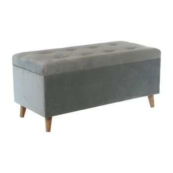 LIT DE PIEDS BEST BOX EN VELOURS BLEU CLAIR, MAD LEGS 100X45X46CM-HAUT.PIEDS:11CM ST45279 4