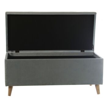 LIT DE PIEDS BEST BOX EN VELOURS BLEU CLAIR, MAD LEGS 100X45X46CM-HAUT.PIEDS:11CM ST45279 6