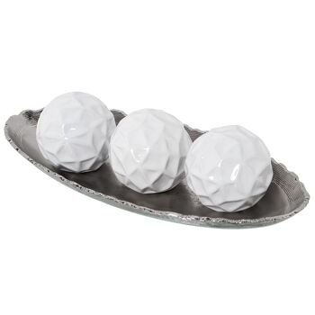 BOULE CÉRAMIQUE 11,5CM BLANC BRILLANT _°11,5CM ST57226 2