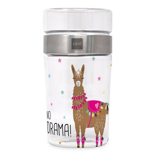 Snack2Go Glass Drama Llama