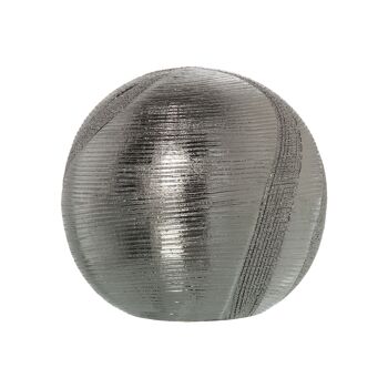 BOULE CÉRAMIQUE ARGENT _°9.5CM ST52336 1