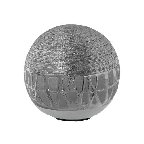 BOLA CERAMICA PLATEADA °11CM ST52681