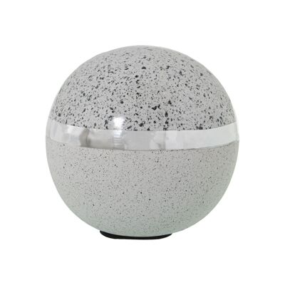 SFERA IN CERAMICA ARGENTO/BIANCA °11CM ST52715