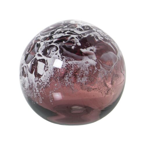 BOLA CRISTAL ROSA+TRANSARENTE °10CM ST20182