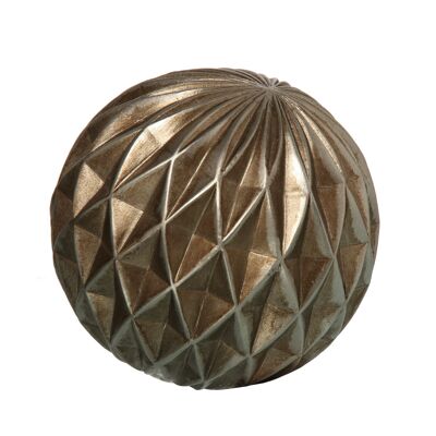 SFERA IN POLIRESINA ARGENTO _°10CM ST38894