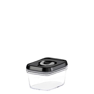 BOTE COCINA ACRÍLICO 380ML TAPPA NEGRA CIERRE HERMÉTICO _13X10X8CM ST82250