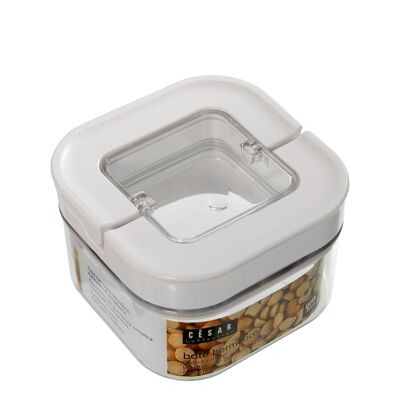 BARATTOLO DA CUCINA ERMETICO QUADRATO 450ML-MATERIALE:AS,ABS&SILICO _11X11X7.5CM ST82920