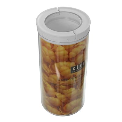 AIR-TIGHT ROUND KITCHEN JAR 1350ML MATERIAL:AS,ABS&SILICON _°10.5X22.5CM ST82926