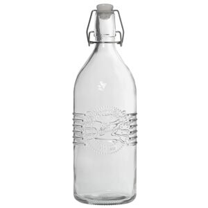 BOUTEILLE EN VERRE 1L AVEC BOUCHON ÉTANCHE _°9X27.5/29CM ST10084