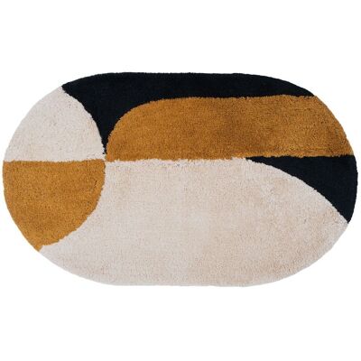 Bath mat Bowie – Ocher Oval 50 x 80 cm