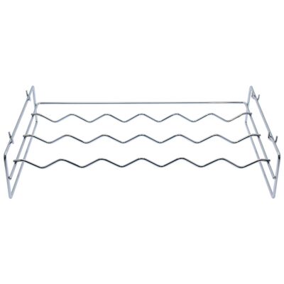 PORTABOTTIGLIE CROMATO IMPILABILE 54X33X11CM, PER 6 BOTTIGLIE ST81340