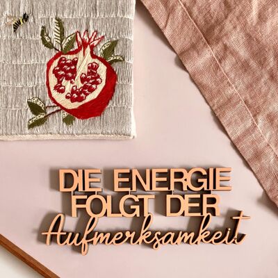 Energy follows attention - Gr. M