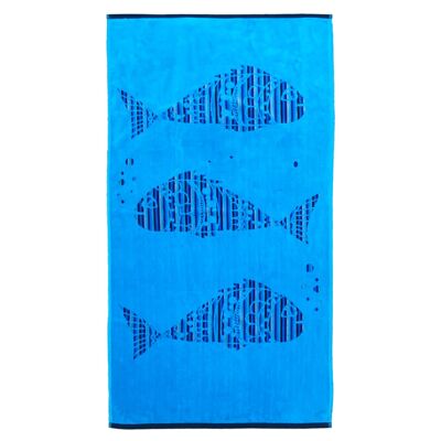 FISKY Jacquard velvet beach towel Size M 75X150