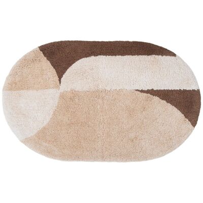 Badmat Bowie – Beige Ovaal 60 x 100 cm