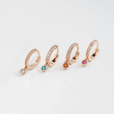 Mini hoop earrings individually - GALAXIE