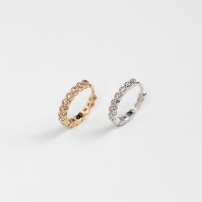 Mini hoop earrings individually - PALE