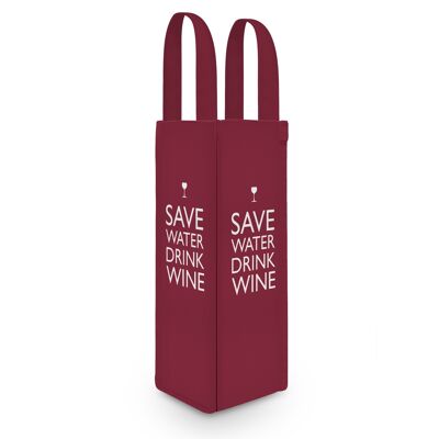 Bottle Bag Save Water Drink Wine