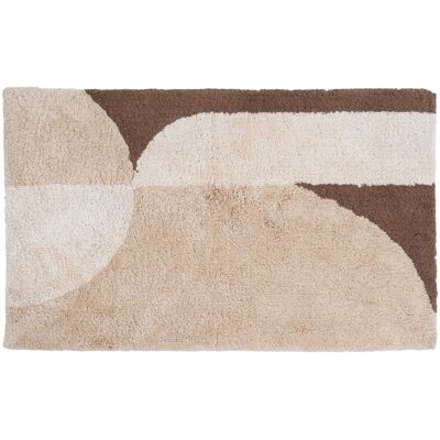 Alfombra de baño Bowie – Beige 60 x 100 cm