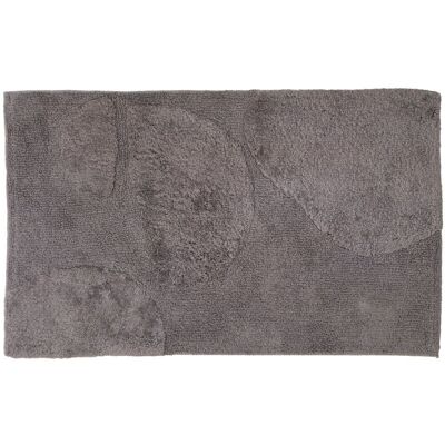 Alfombra de baño Boaz – Gris 60 x 100 cm